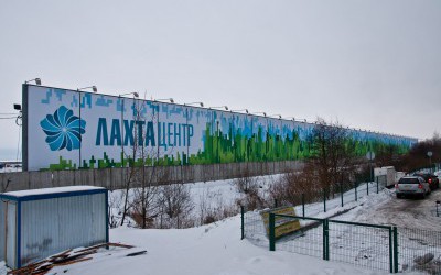 Штаб-квартира «Газпром нефти», Лахта-центр, виниловое полотно_02