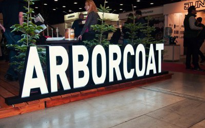 Световая вывеска для выставки ARBOCOAT